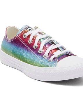 Converse Chuck Taylor Rainbow Metallic Low-Top Sneakers - White Toe